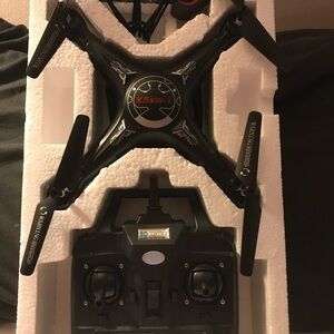 Black Quadcopter Drone with Remote